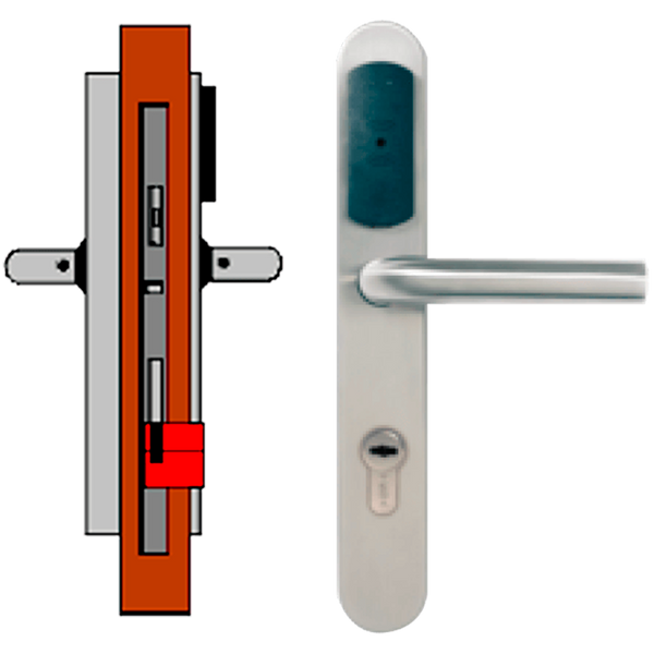 Standalone TESA® SMARTair™ Escutcheon L2V without Privacy [SNAC1pSL2Vxx8mI]