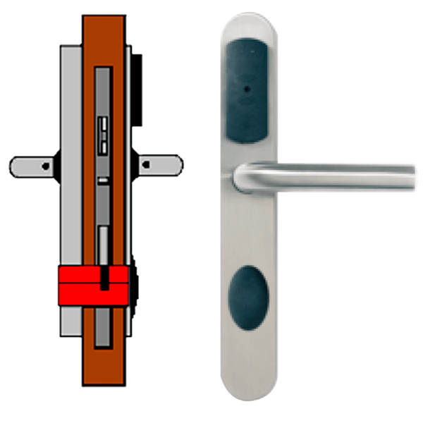 OFF-LINE (Update On Card) TESA® SMARTair™ Escutcheon L3O without Privacy (IP55) [SNCC1pXL3Oxx8mI]