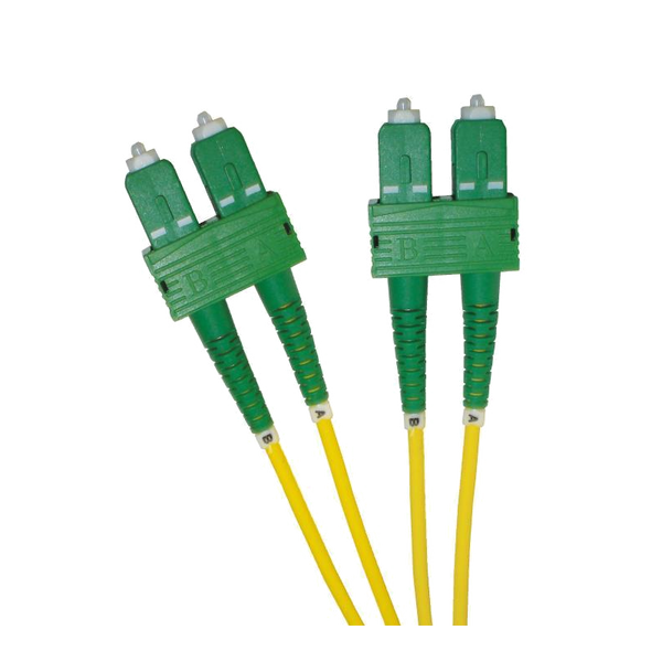 OS2 FO Patch Lead SC/APC-SC/APC 09/125 Duplex LS0H Yellow 2 M [201-002]