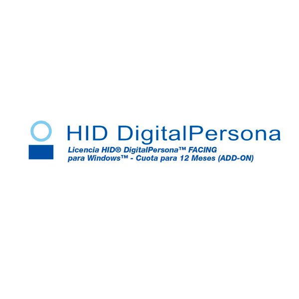 HID® DigitalPersona™ FACING License for Windows™ - Fee for 12 Months (ADD-ON) [63214-L12-000_ADD]