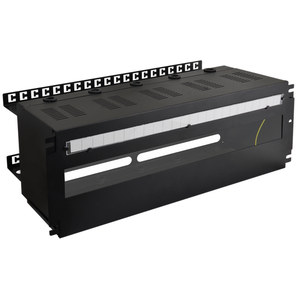 4U Enclosure with a DIN-TH35-24xS Rail for Rack Cabinets [ARADIN3]