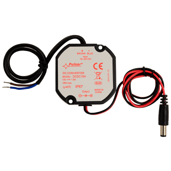 PULSAR® DC/DC 1.5Amp (12VDC) Power Converter/Reducer (Jack Output) [DCDC15H]