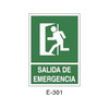 Emergency/Evacuation Signboard Type 1 (Plastic Sheet - Class B) [E-301-B]