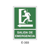 Emergency/Evacuation Signboard Type 1 (Plastic Sheet - Class A) [E-303-A]