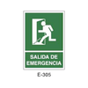 Emergency/Evacuation Signboard Type 1 (Plastic Sheet - Class A) [E-305-A]