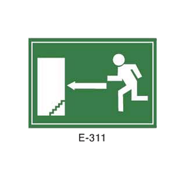 Emergency/Evacuation Signboard Type 1 (Plastic Sheet - Class A) [E-311-A]