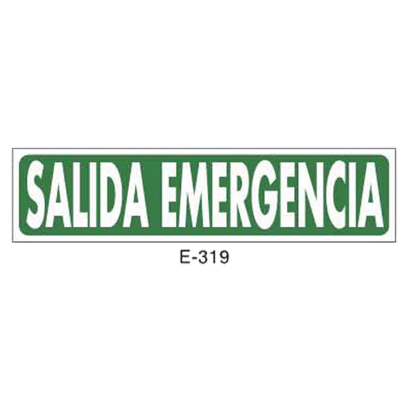 Emergency/Evacuation Signboard Type 1 (Plastic Sheet - Class B) [E-319-B]