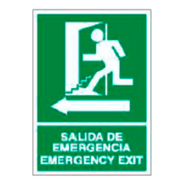 Emergency/Evacuation Signboard Type 1 (Plastic Sheet - Class B) [E-323-B]