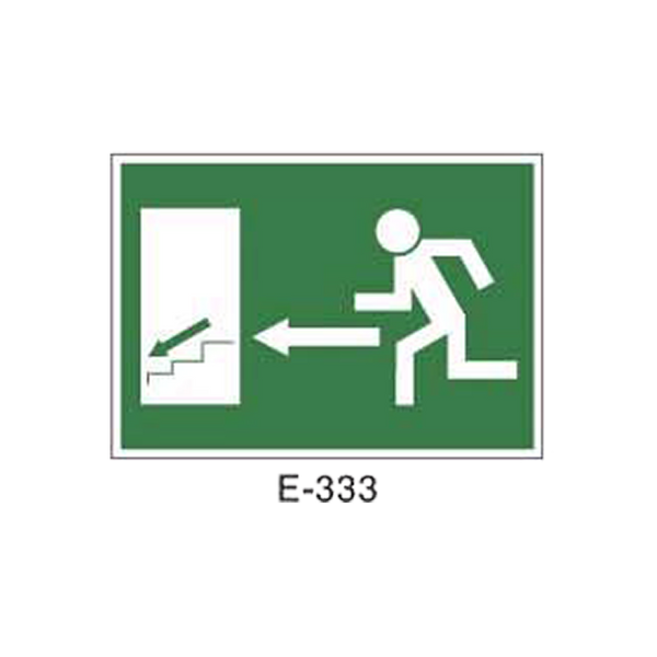 Emergency/Evacuation Signboard Type 1 (Plastic Sheet - Class A) [E-333-A]