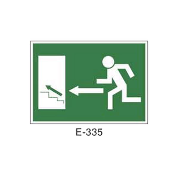 Emergency/Evacuation Signboard Type 1 (Plastic Sheet - Class A) [E-335-A]