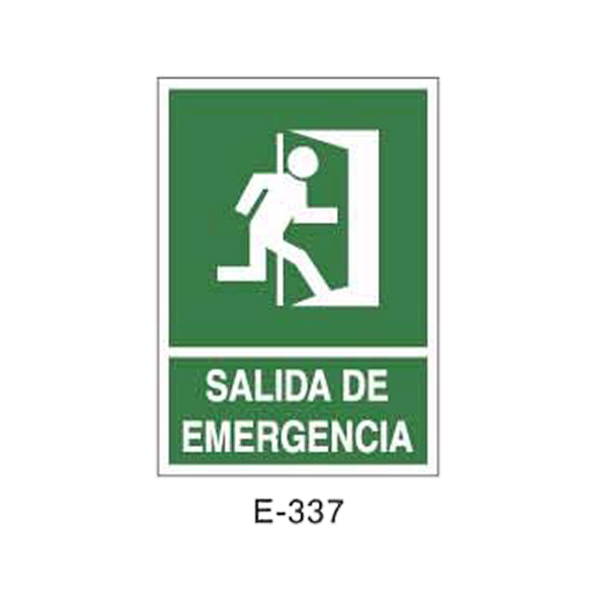 Emergency/Evacuation Signboard Type 2 (Plastic Sheet - Class A) [E-337-A]