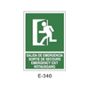 Emergency/Evacuation Signboard Type 2 (Plastic Sheet - Class B) [E-340-B]