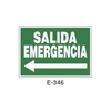 Emergency/Evacuation Signboard Type 2 (Plastic Sheet - Class B) [E-346-B]