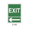 Emergency/Evacuation Signboard Type 2 (Plastic Sheet - Class A) [E-366-A]