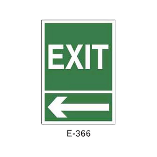 Emergency/Evacuation Signboard Type 2 (Plastic Sheet - Class B) [E-366-B]