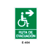 Emergency/Evacuation Signboard for  Disabled People (Methacrylate Sheet) [E-404-B]