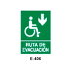 Emergency/Evacuation Signboard for Disabled People (Plastic Sheet - Class A) [E-406-A]