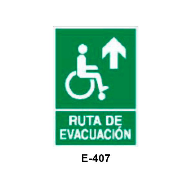 Emergency/Evacuation Signboard for  Disabled People (Methacrylate Sheet) [E-407-B]