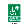 Emergency/Evacuation Signboard for  Disabled People (Methacrylate Sheet) [E-407-B]