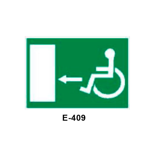 Emergency/Evacuation Signboard for  Disabled People (Methacrylate Sheet) [E-409-B]