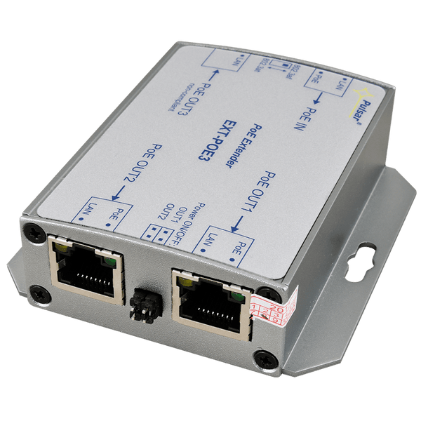 PULSAR® 3-Ports (Out, 2-Ports PoE Only) PoE Extender [EXT-POE3]