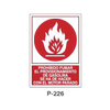 Prohibition and Fire Signboard Type 4 (Plastic Sheet - Class B) [P-226-B]