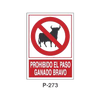 Prohibition and Fire Signboard Type 5 (Plastic Sheet - Class B) [P-273-B]