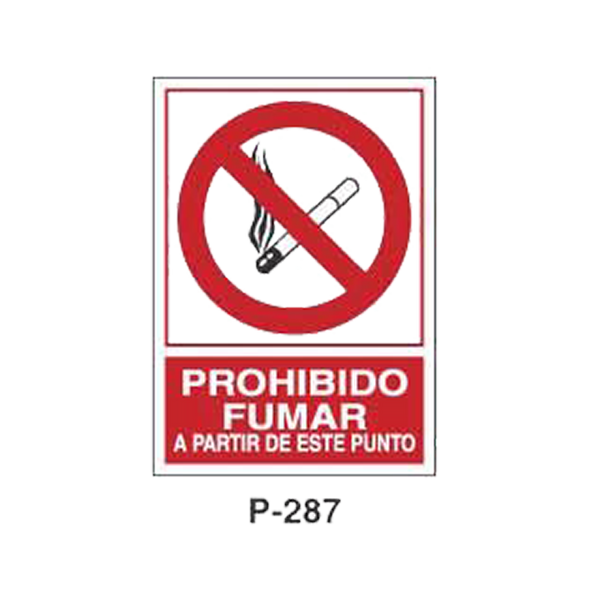 Prohibition and Fire Signboard Type 6 (Plastic Sheet - Class A) [P-287-A]