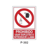 Prohibition and Fire Signboard Type 6 (Plastic Sheet - Class B) [P-302-B]