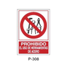 Prohibition and Fire Signboard Type 6 (Plastic Sheet) [P-308-A]