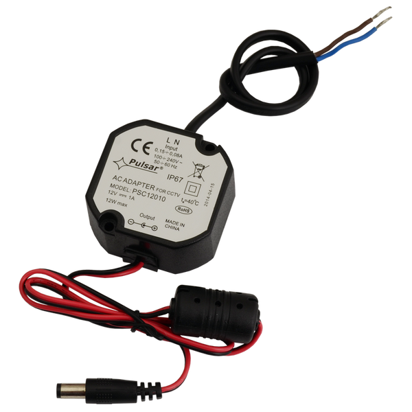 PULSAR® IP67 12V/1A/55MM Power Adapter [PSC12010]