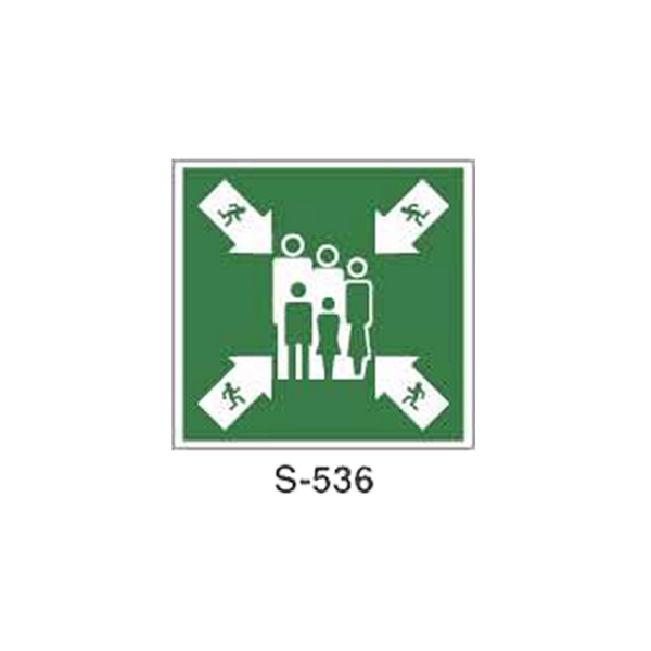 Rescue and Evacuation Signboard (Plastic Sheet - Class A) [S-536-A]