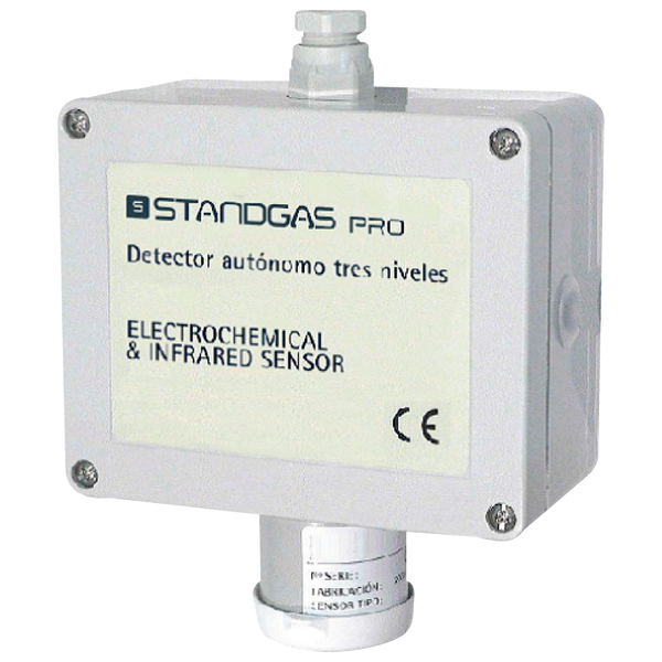 Detector Autónomo de Gases Explosivos (Butano-Metano-Hidrógeno) Standgas™ HC con Relé [SPLFBPNMR]