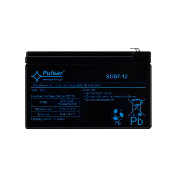 PULSAR® STB Serie 12 VDC/7.0Ah Battery (2-3 Years Lifespan) [STB7-12]